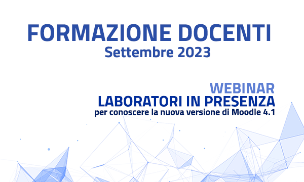 Formazione docenti - Settembre 2023 DIDeL Didattica in eLearning