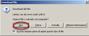 Finestra Download file